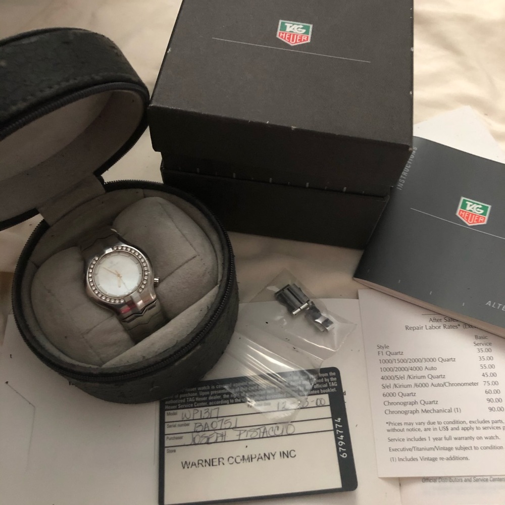 Tag Heuer Alter Ego Watch with Diamond Bezel.